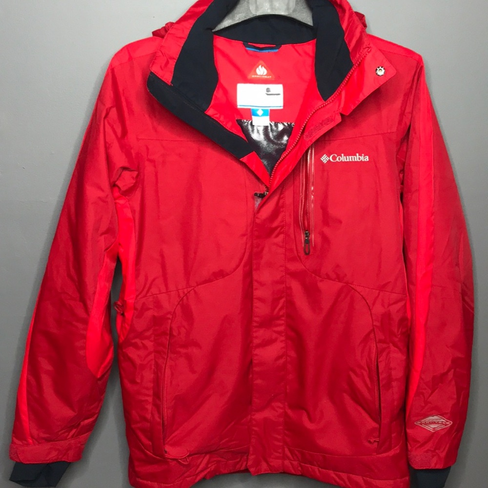 Red Vented Columbia Omni-Tech Jacket
